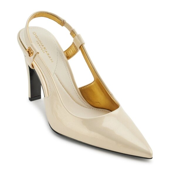 Donna Karan New York Women's Donna Slingback Pumps - Ivory - Picture 1 of 4